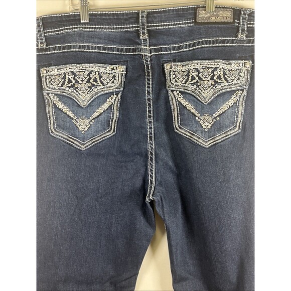 Grace in LA Jeans Women's Size 22 Plus Size P-Straight Embellished Pockets EUC - Picture 5 of 10